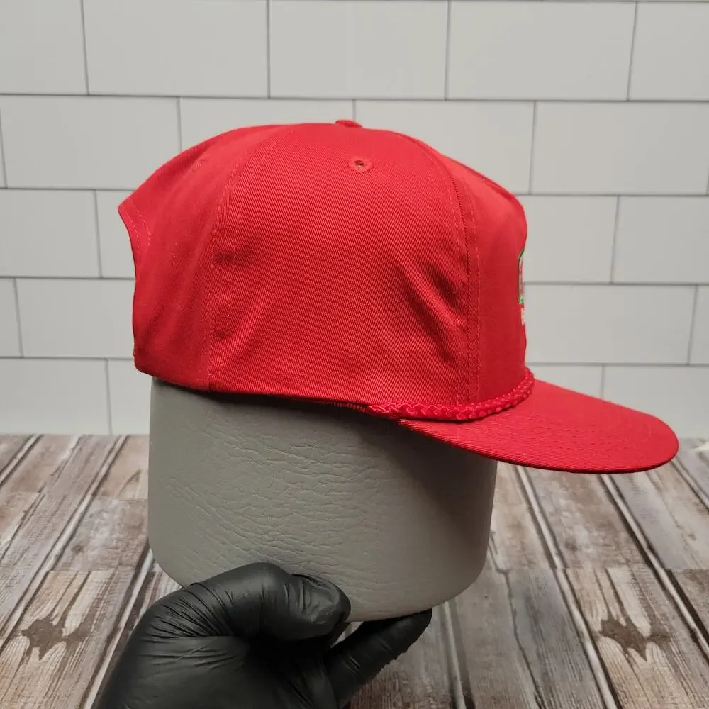 Vintage Papa Johns Pizza Snapback Hat Better Ingredients Better Pizza Red Cap